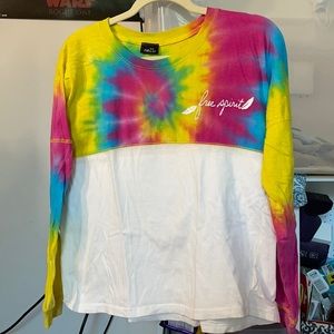 Women’s long sleeve tie dye tee